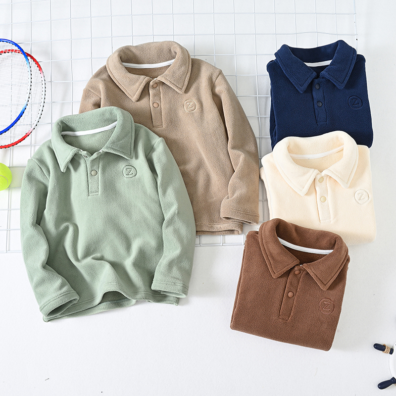 儿童摇粒绒卫衣秋冬加绒