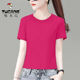百搭短袖 啄木鸟正品 修身 洋气小个子T恤女2024新款 上衣夏 纯棉短款