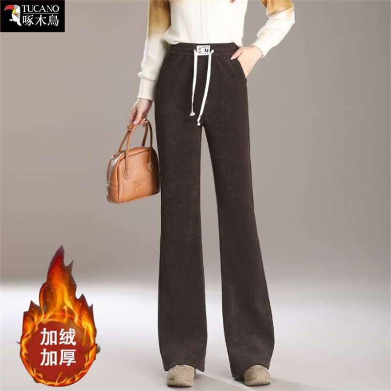 垂感宽松显瘦微喇叭裤女士减龄