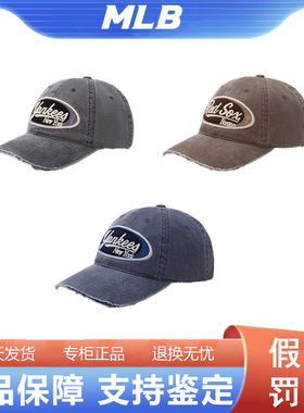 韩国正品MLB男女情侣时尚遮阳帽复古学院风做旧棒球帽3ACPV265N