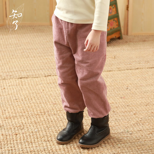 知了童装新款灯芯绒加厚