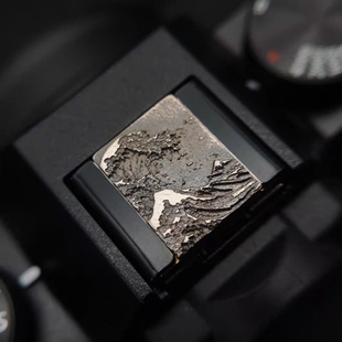 热靴盖快门按钮浮世绘海浪黄铜复古浮雕适用于富士x100vi xt5尼康