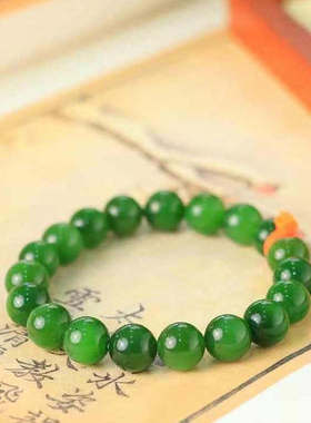 天然和田玉碧玉手串手链