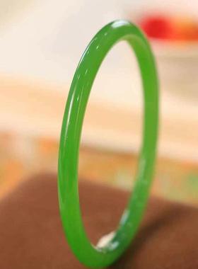 天然和田玉碧玉手镯女款