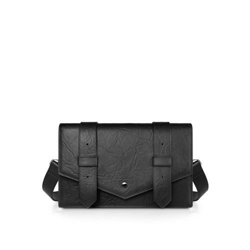 INJOYLIFE剑桥包英伦通勤裂纹男