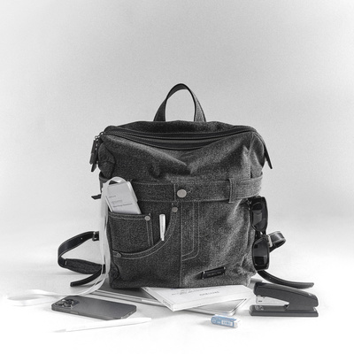 INJOYLIFE游牧裤袋背包中号 日常通勤休闲大容量电脑包中性双肩包