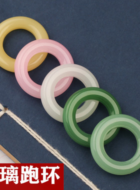 玻璃仿玉髓戒指圈指环扣佘太翠