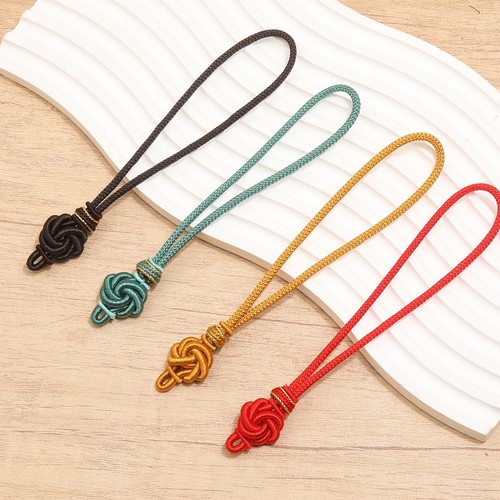 中国结挂绳手编曼陀罗结 diy古玩吊绳平扣手把绳同心结中国风绳结