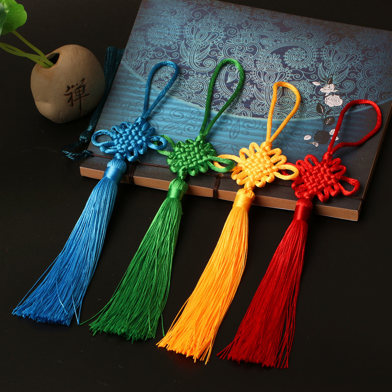 中国结小号挂件6盘大红色手工流苏穗子挂饰中国特色礼品送礼老外