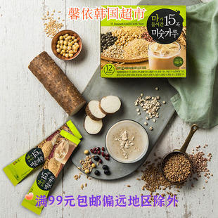 韩国丹特谷物粉早餐食品速食冲剂饮品12条盒装
