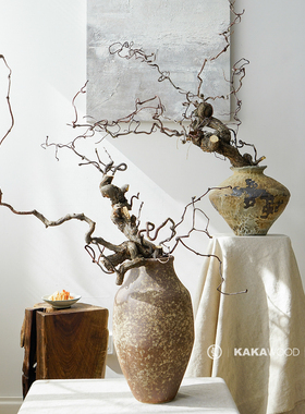 龙枣枝老桩虬枝中日式高端插花配材天然干树枝家居装饰花材干枝