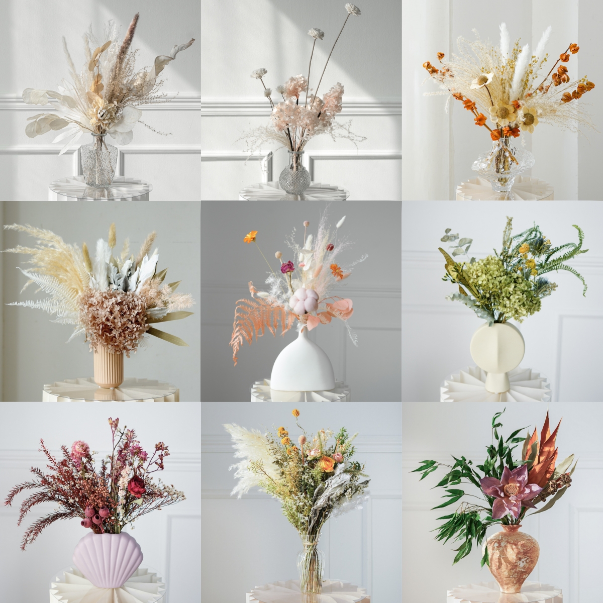 北欧ins风花束套装家居装饰干花