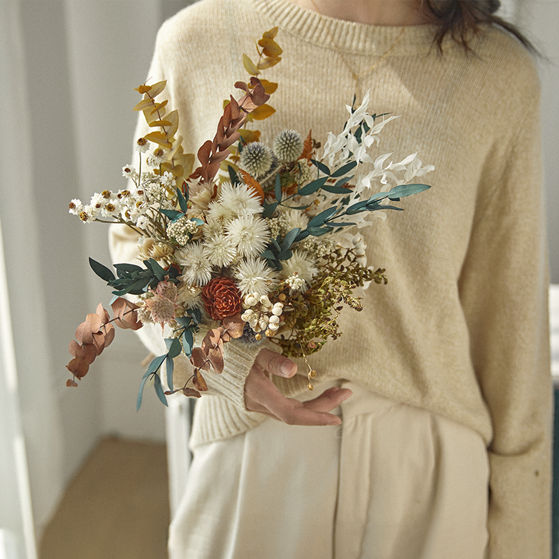 天然干花手捧花礼品花束摆件桌面