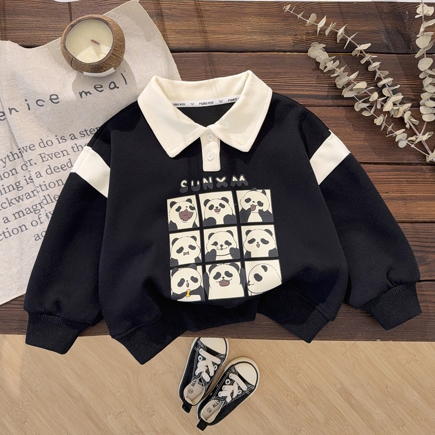 男童POLO衫翻领卫衣春秋款