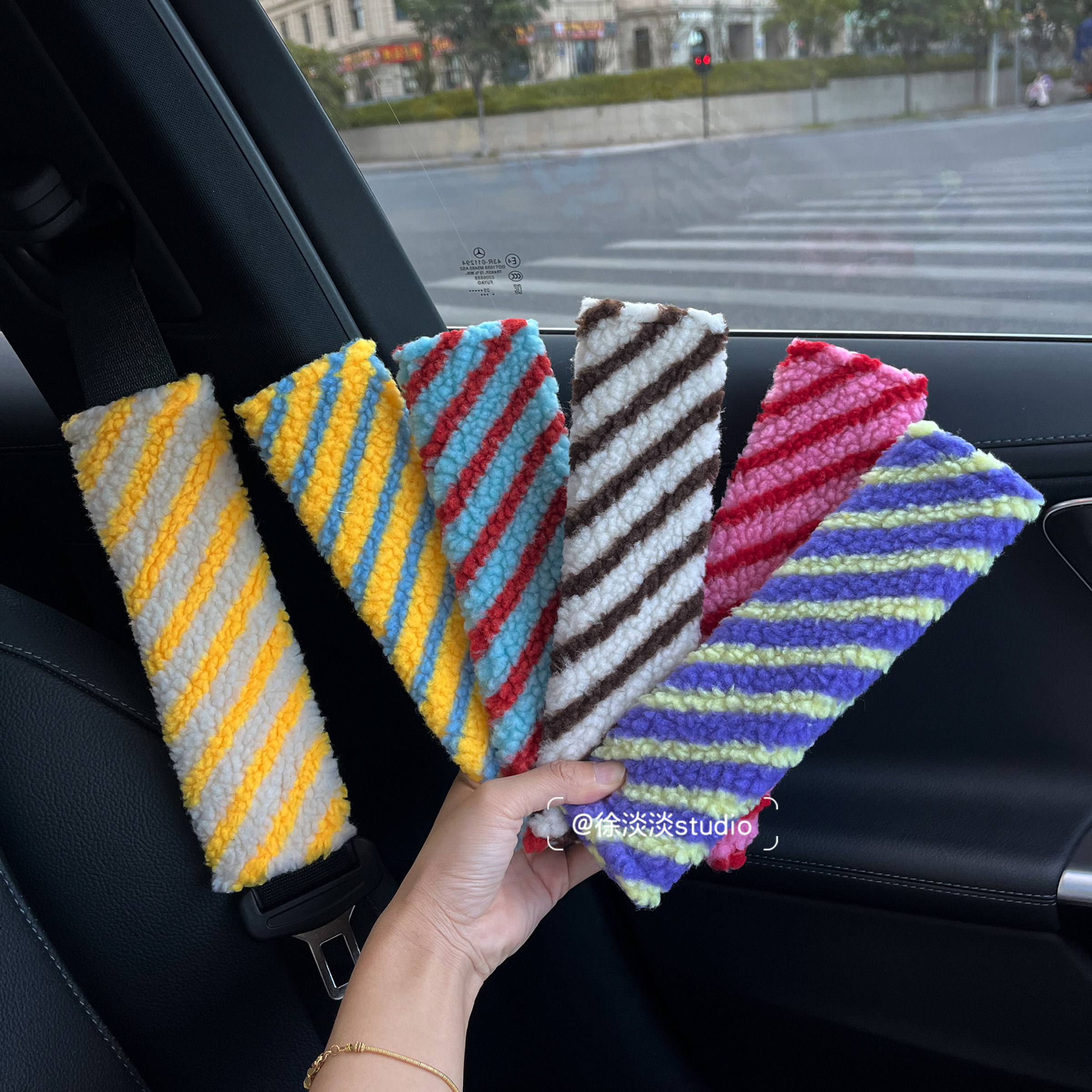 【条纹护肩】汽车安全带护肩套简约diy防磨衣服防勒脖四季通用,汽车用品/电子/清洗/改装,手刹套/档把套/套饰套装,淘宝优惠券,粉丝福利购,淘宝优惠卷