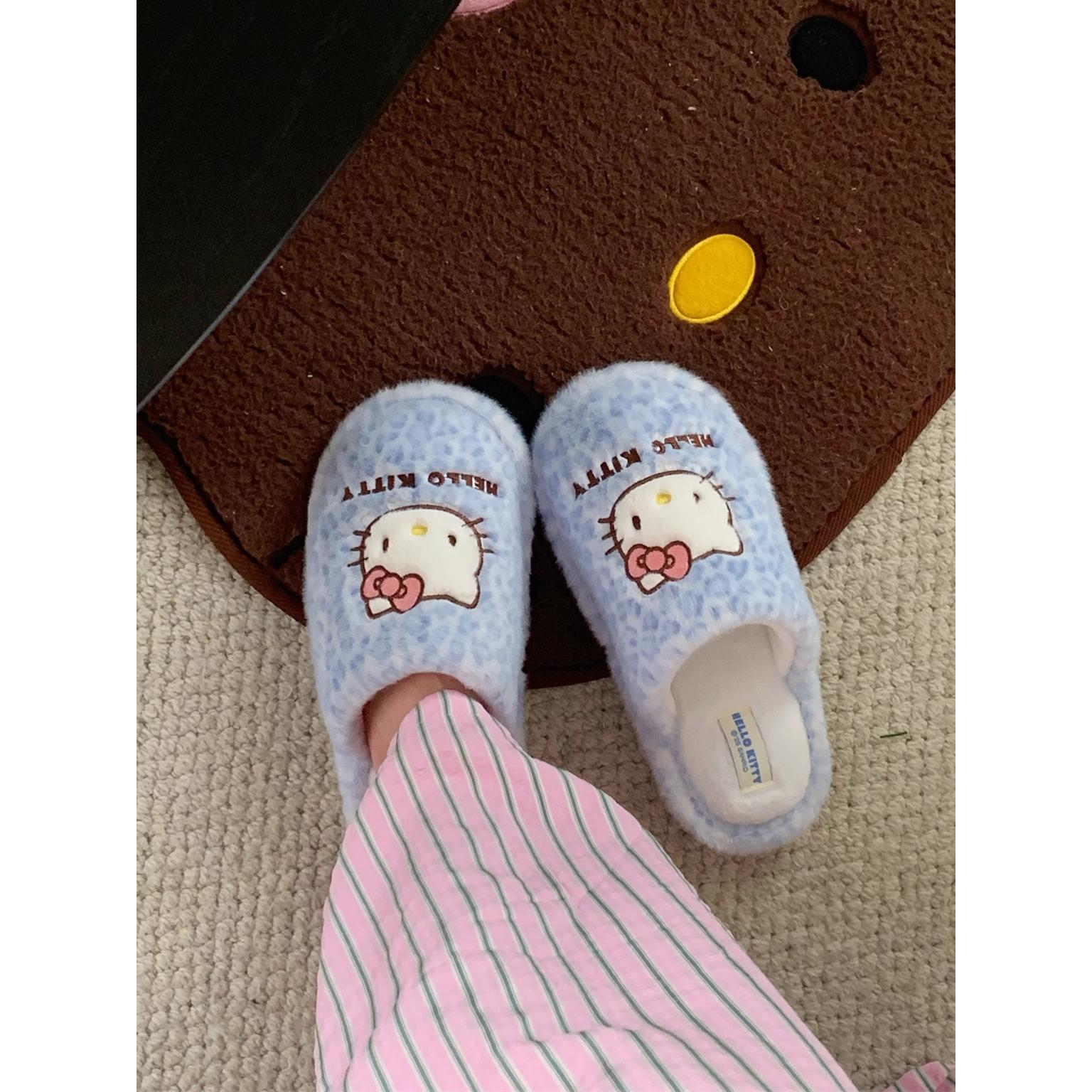 日本代购GPHelloKitty棉拖鞋