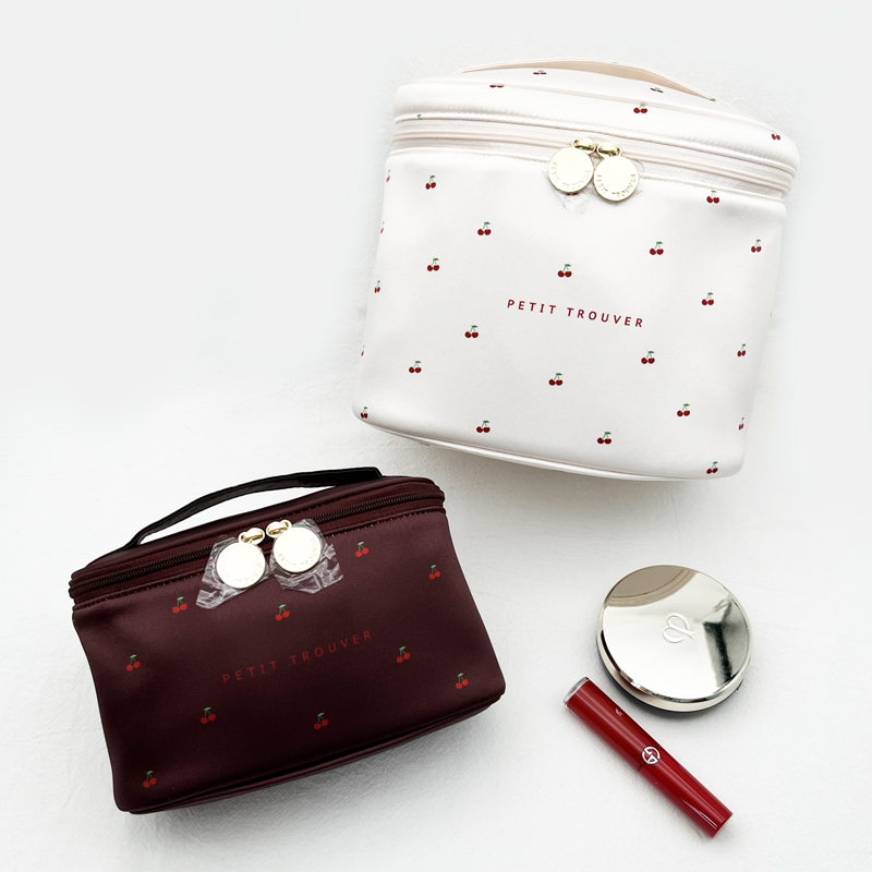 日本代购GP樱桃印花便携化妆包