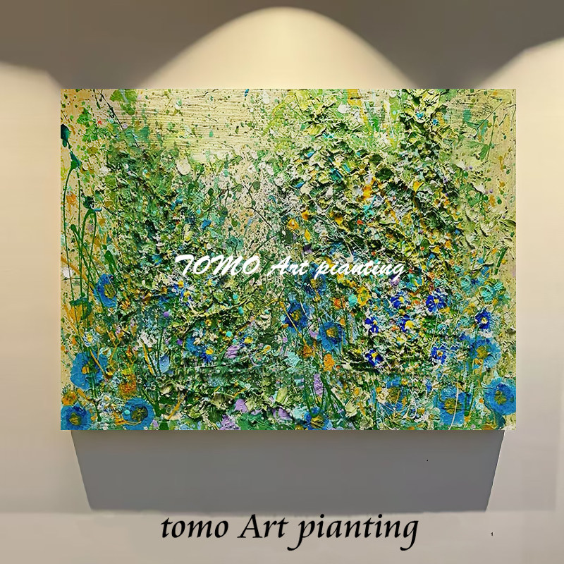 大芬村餐厅艺术立体手绘油画《观油画