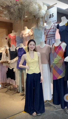 as韩系高级感垂感天丝牛仔阔腿裤女2026夏小众别致感气质休闲裤