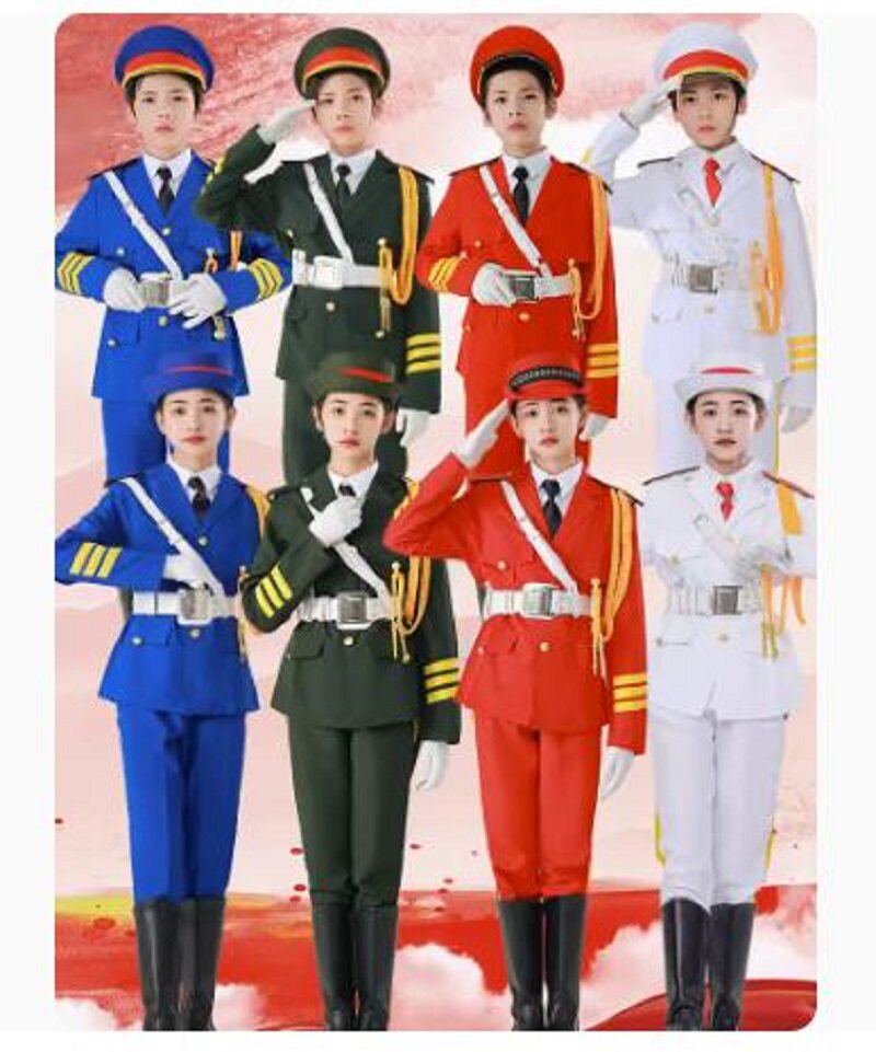儿童升旗手服装国旗班仪仗队服装中小学生学校国旗护卫队礼服乐队