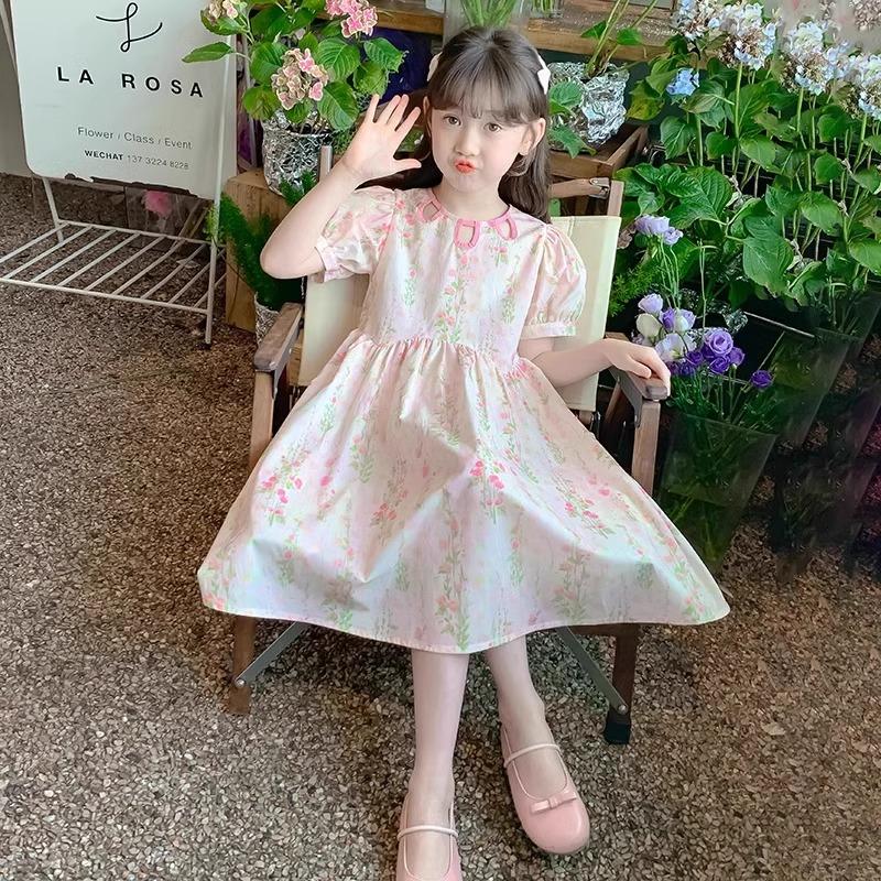 女童夏季2025连衣裙中大童裙子