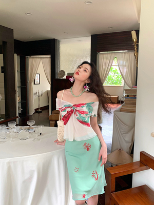 酒午法式高腰显瘦包臀半身裙