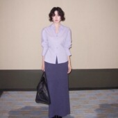 100%长绒棉衬衣收腰衬衫 酒午自制 新款 港风复古春款 上衣女 紫汐