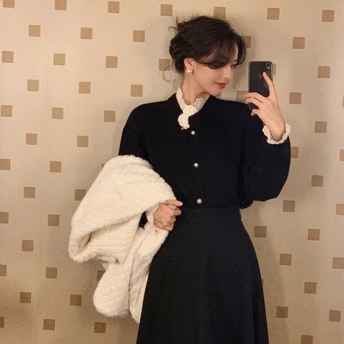 酒午安哥拉兔绒羊毛珍珠浣熊毛衣