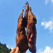 正宗柴火烟熏腊猪肺农家腊肉腊心肺湖北特产宜昌恩施腊肉
