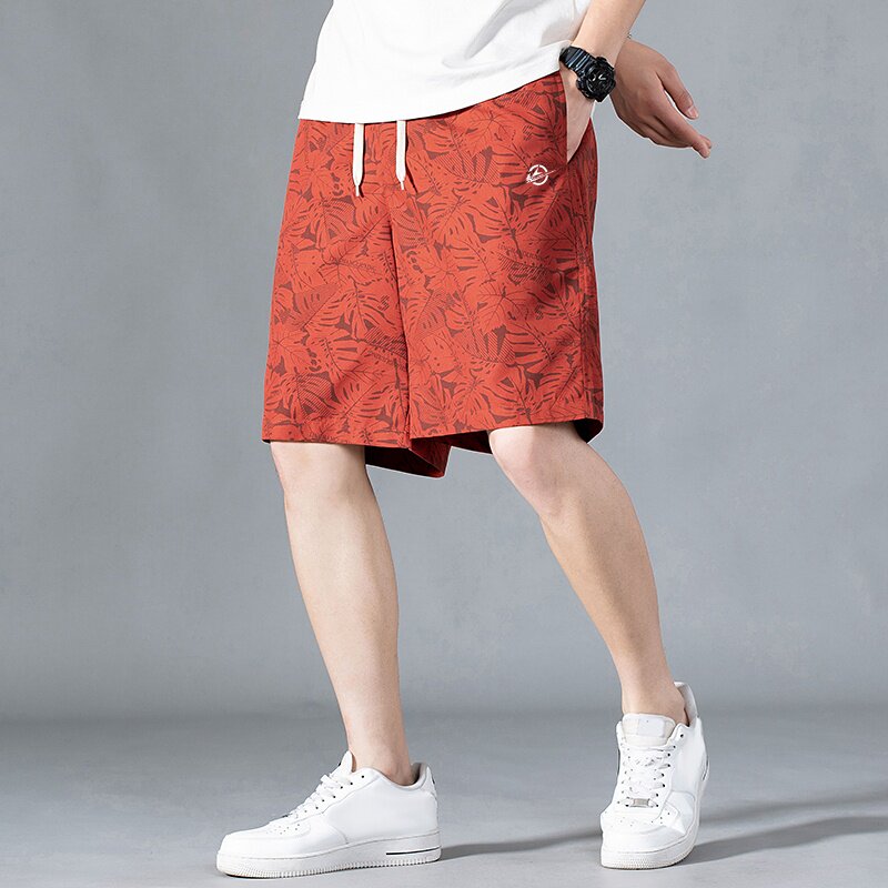 奥莱专柜休闲短裤男2026夏季新款迷彩五分裤潮牌全棉直筒百搭马裤