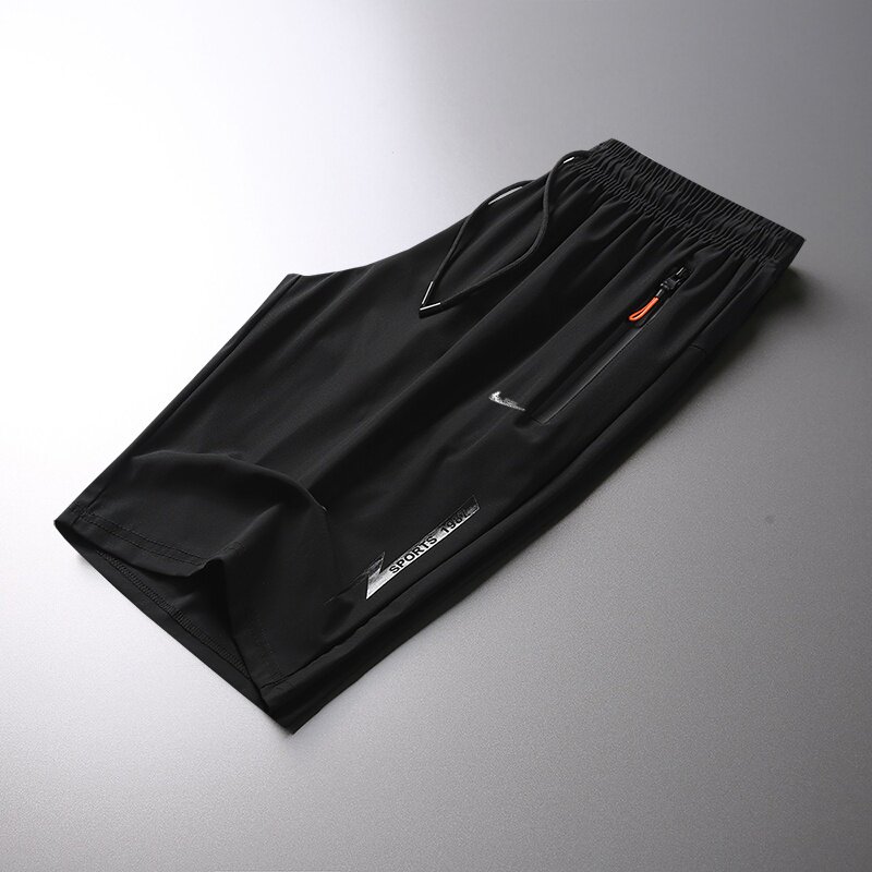 耐克顿冰丝七分裤男夏季薄款运动大码短裤透气速干百搭宽松休闲裤