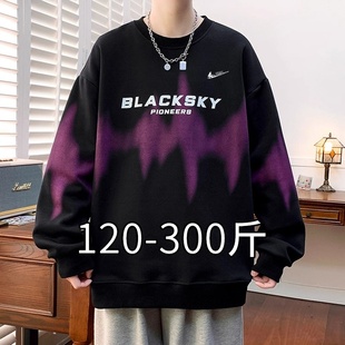 耐克顿卫衣男春秋季新款涂鸦印花长袖t恤宽松休闲时尚圆领上衣潮