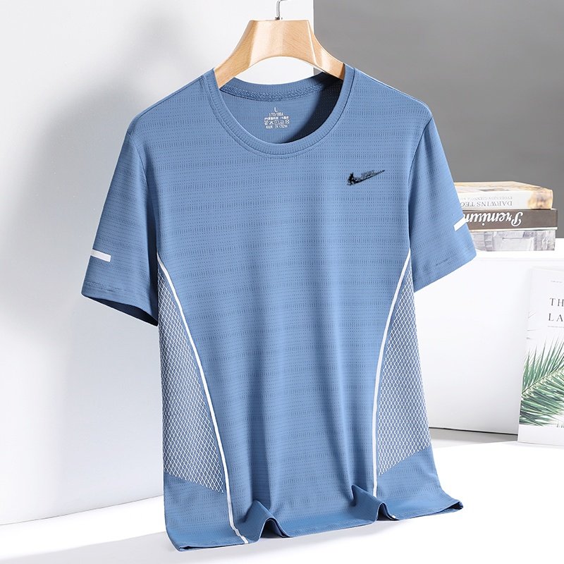 耐克顿冰丝短袖t恤男夏季宽松薄款速干透气体恤休闲百搭运动上衣