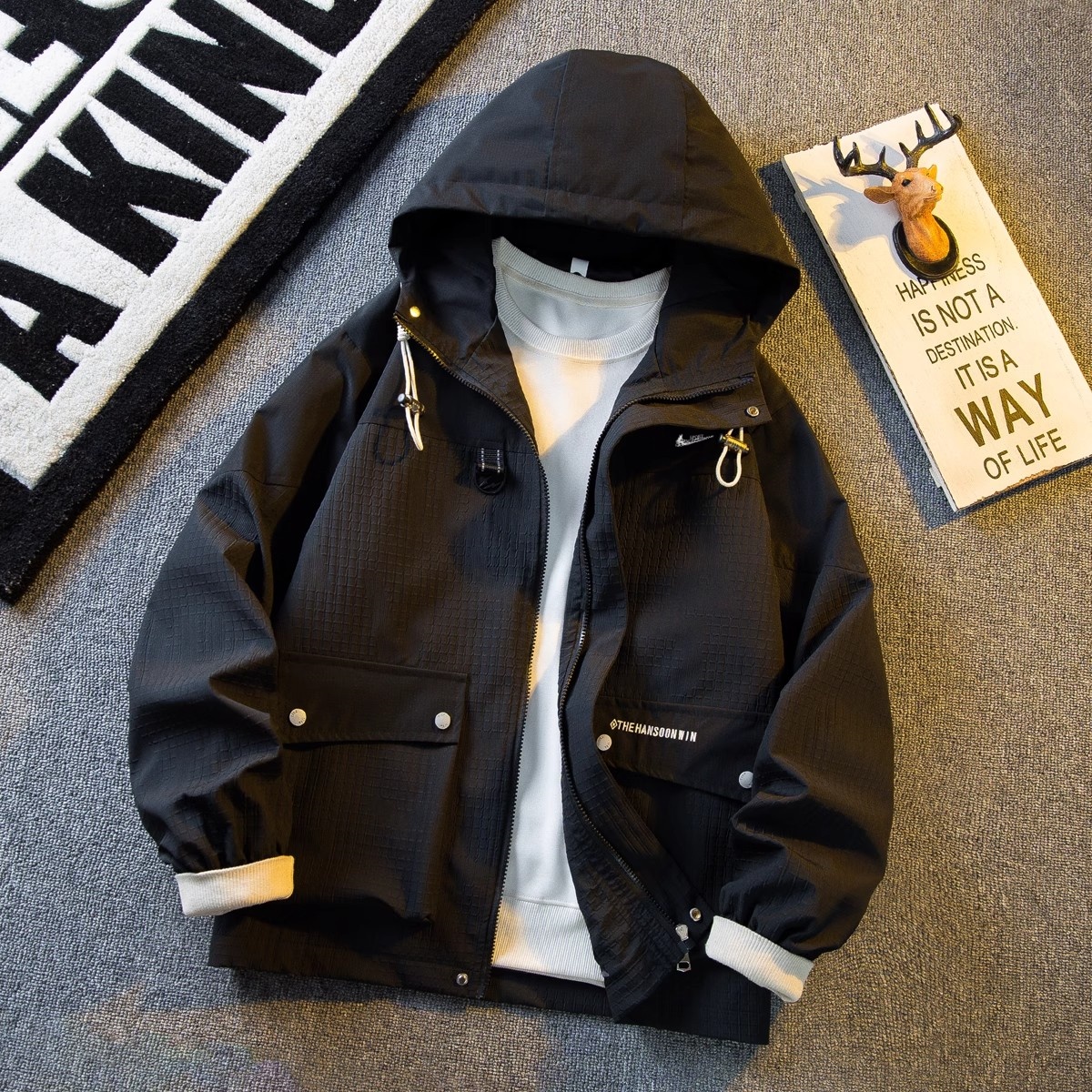 耐克顿夹克男士秋冬季新款冲锋衣