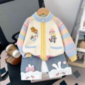 2025新款 外套童装 宝宝洋气针织开衫 公主秋款 儿童秋季 女童毛衣秋装