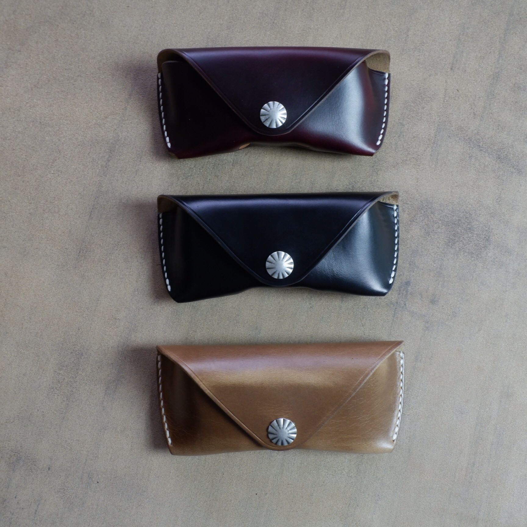 美国 horween cxl  眼镜盒 墨镜 收纳 男士 女士 眼镜包 牛皮