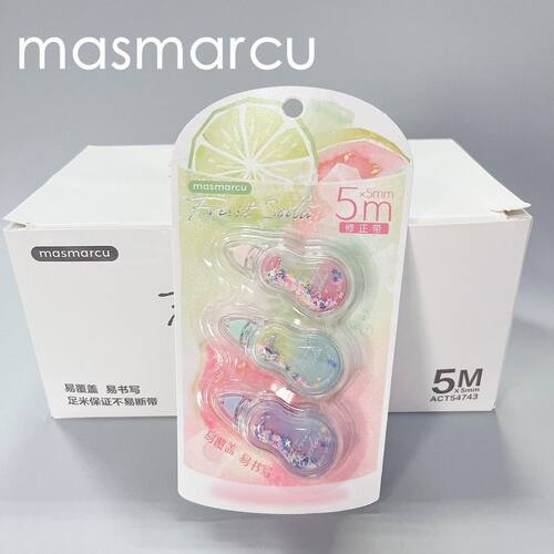 晨光气泡果果修正带5m迷你小号改正错字创意流沙高颜值文具开学季