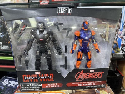 包邮正品 正版 Marvel Legends 漫威战争机器钢铁侠MK27 对装人偶