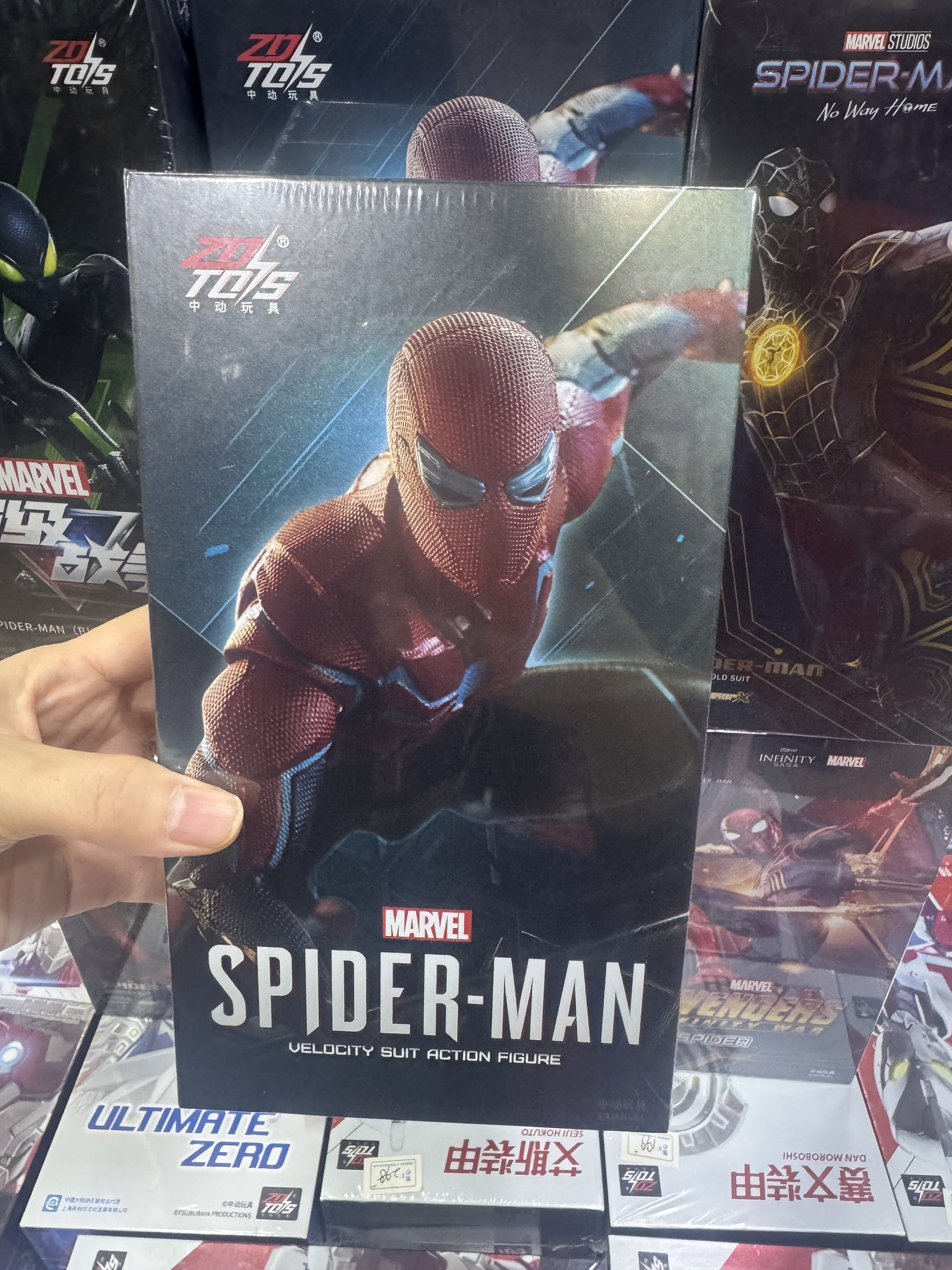 包邮正品保障 中动 十周年系列蜘蛛侠-极速战衣 关节可动手办儿童