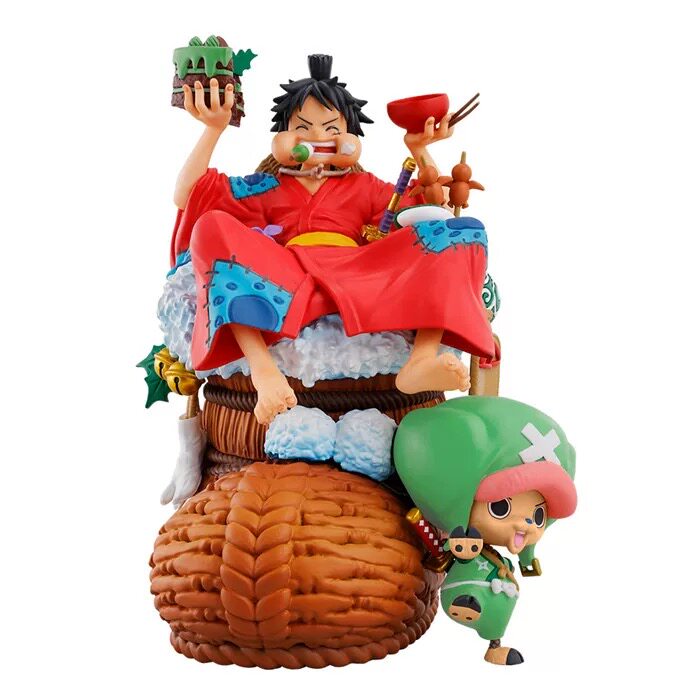 包邮正品MegaHouse Petitrama DX航海王路飞乔巴LOGBOX REBIRTH01