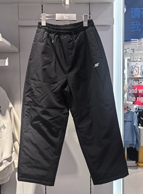 斯凯奇儿童25冬季新款运动户外系列梭织加厚羽绒保暖长裤P425K002