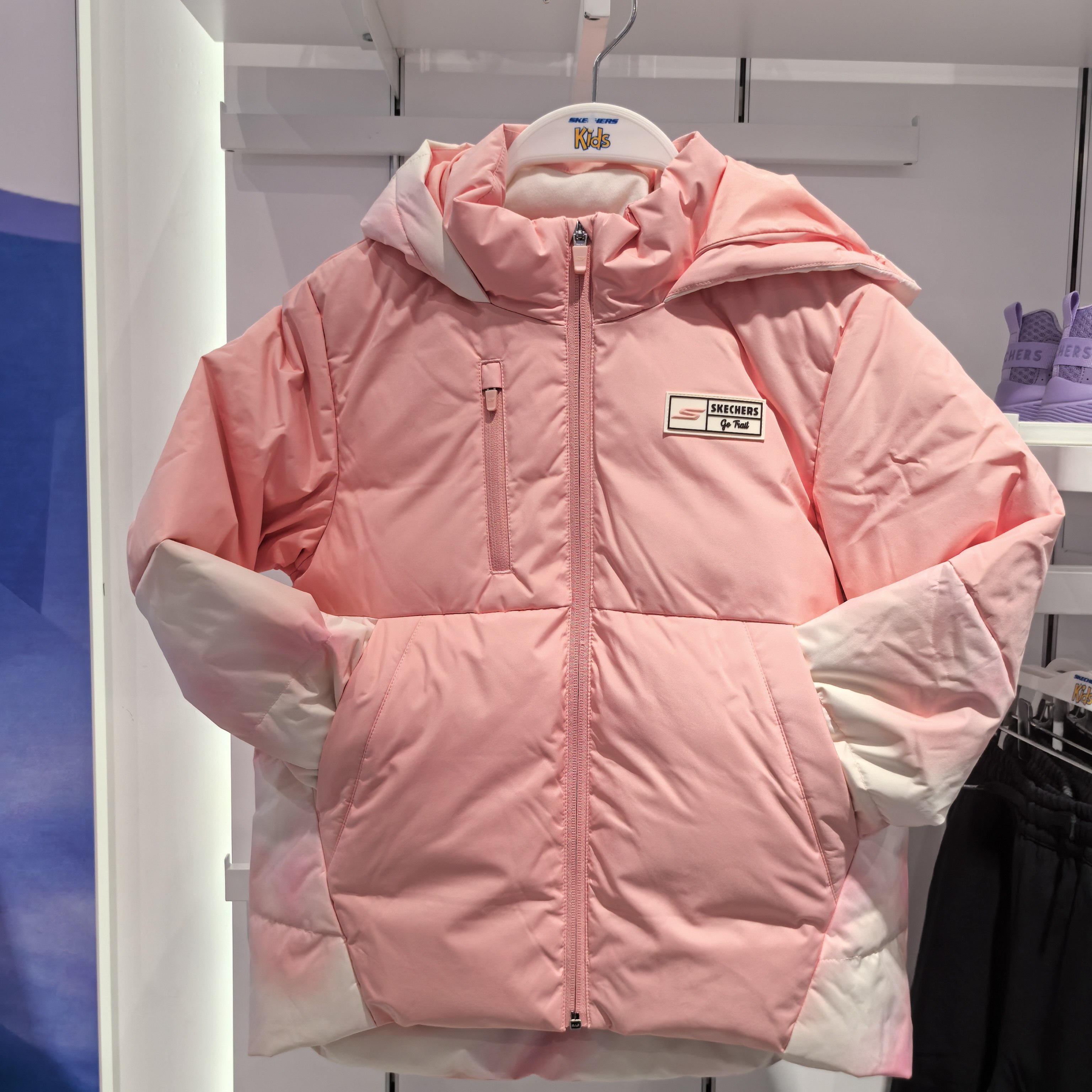 斯凯奇儿童女童中长款羽绒服2024冬季儿童新款梭织外套P424G015,童装/婴儿装/亲子装,羽绒服,淘宝优惠券,粉丝福利购,淘宝优惠卷