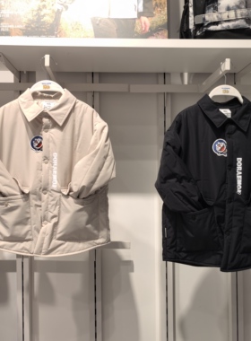 斯凯奇儿童25冬季新款哆啦A梦系列男童保暖防水立领外套L425K094