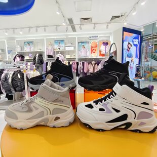 斯凯奇儿童26冬季新款男女童中帮加绒运动休闲鞋319280L/405405L