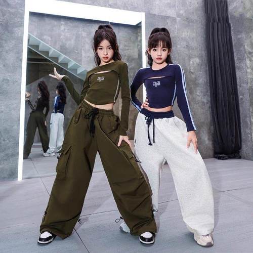 儿童街舞女童爵士舞服套装