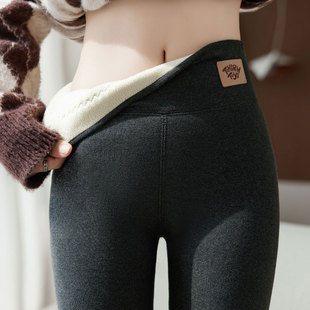 特厚高腰保暖裤 外穿棉裤 大码 绒裤 加绒加厚打底裤 薄绒秋裤 女秋冬款