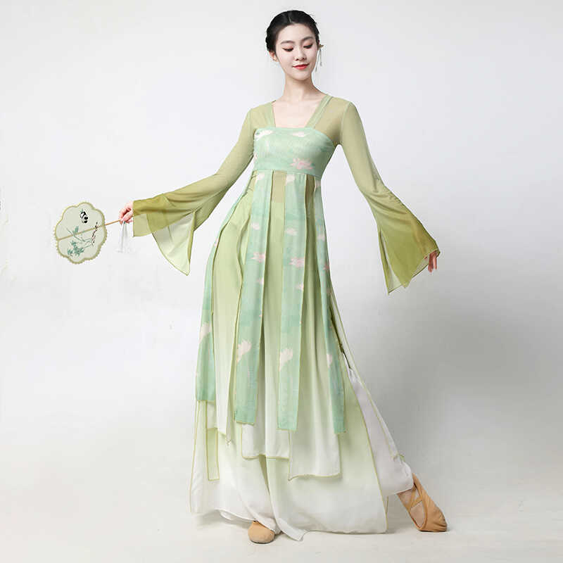 古典舞蹈服女汉唐齐胸演出服身韵