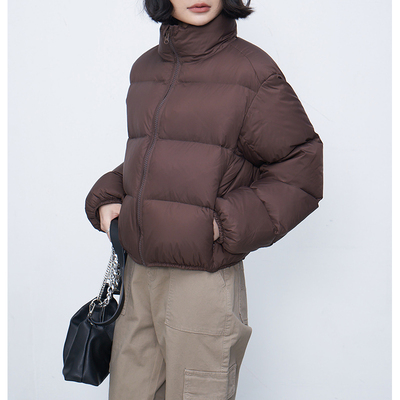 chic街头涤纶短款立领