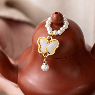 小提溜茶具茶壶绳紫砂壶盖绳子装饰品挂件手工壶绳小吊坠茶道配件