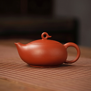 【凤鸣壶】紫砂原矿朱泥橘皮凤雏壶西施纯全手工家用功夫茶具
